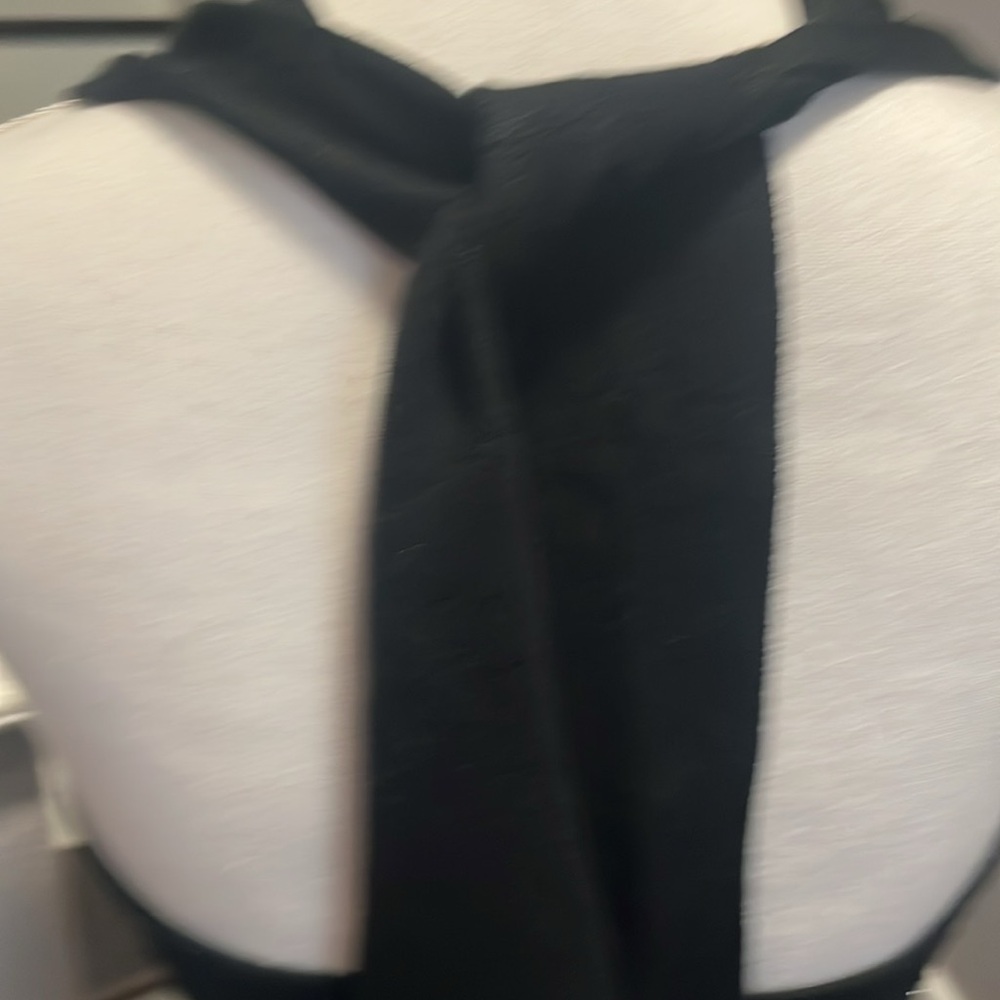 MODA International Black Sequin & Beads Embellished Sleeveless & Backless Top. - Picture 6 of 15